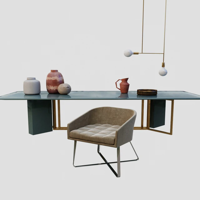Plinto table and Lolyta chair — Descargar