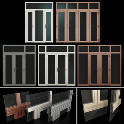 Stained aluminum doors / Stained aluminum doors — Ver 1