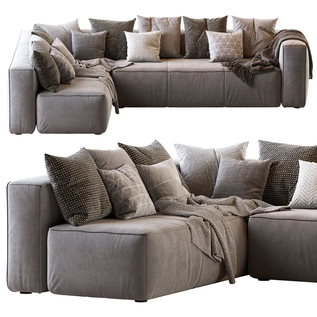 Мello Taos Brown Right Arm Corner Sectional — Скачать