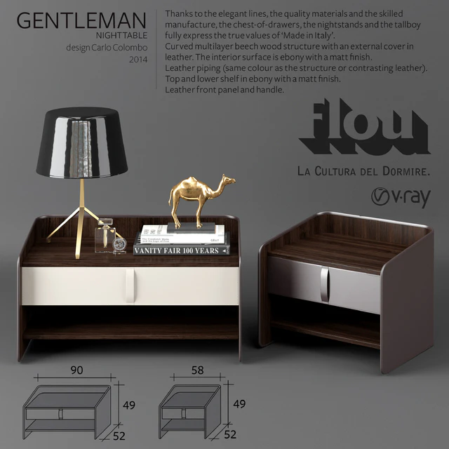 Flou Gentleman Nightstand — Descargar