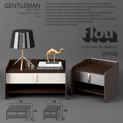 Flou Gentleman Nightstand — Ver 1