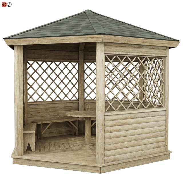 Garden Gazebo made of wood 02 — Descargar