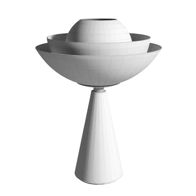 Mason Editions LOTUS matte gold table lamp — Ver 2