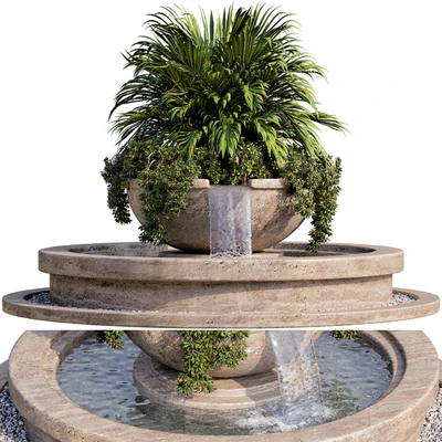 Plant and fountain 01 — Вид 3