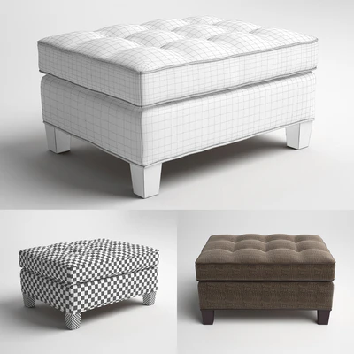 TEMPLE OTTOMAN RALPH LAUREN HOME — Ver 3