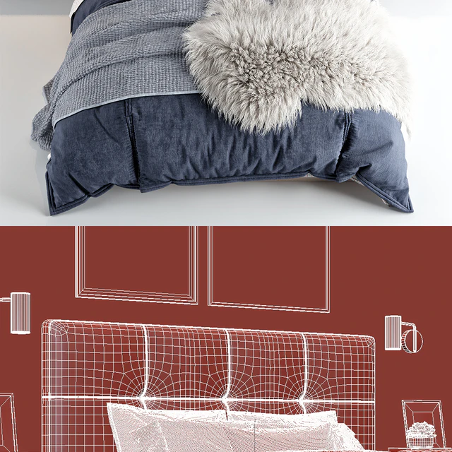 RH Logan platform bed — Скачать