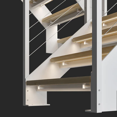 Staircase Loft White — Ver 3