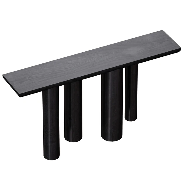 Консоль Bomen Black Oak Console Table (Crate and Barrel) — Скачать