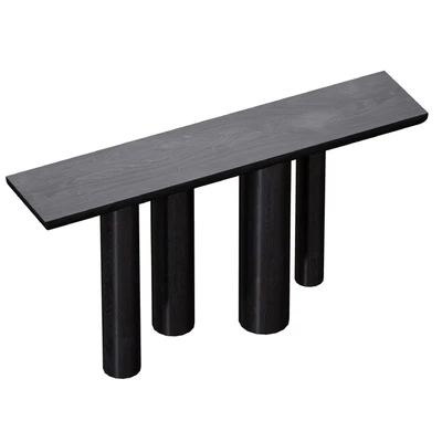 Консоль Bomen Black Oak Console Table (Crate and Barrel) — Вид 5