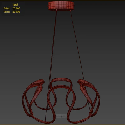 Homary Rola Gold LED Unique Geometric Chandelier Haning Pendant Light — Ver 2