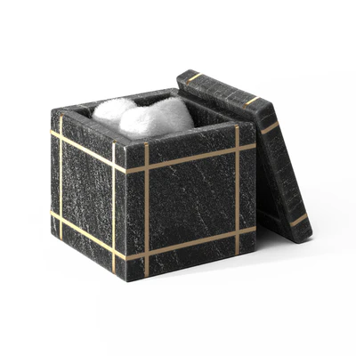 Bath Accessories Set - Palais Marble by Kassatex — Ver 6