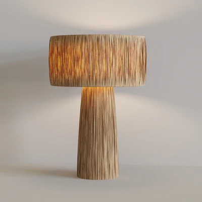 Everglades Natural Raffia Table Lamp — Вид 4