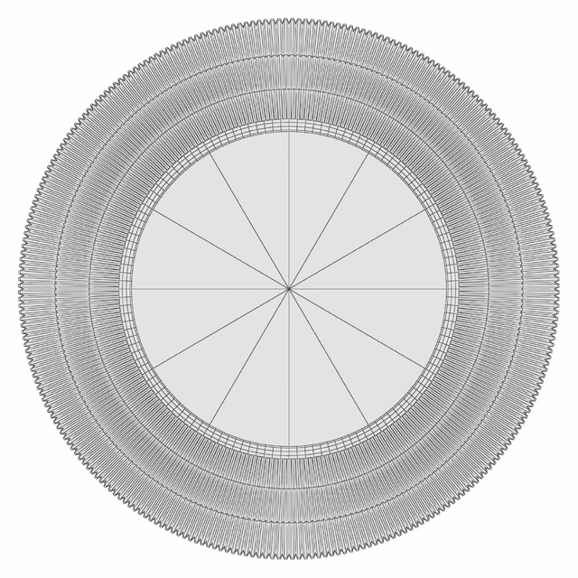 Round wall mirror in the frame "Arno" — Descargar