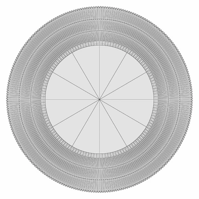 Round wall mirror in the frame "Arno" — Ver 2