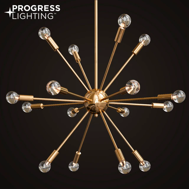 Progress Lighting Ion Collection 16-light Brushed Bronze Chandelier — Descargar