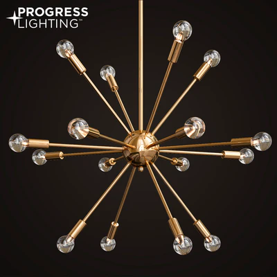 Progress Lighting Ion Collection 16-light Brushed Bronze Chandelier — Descargar