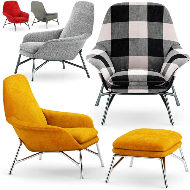 Minotti Prince Armchair — Скачать
