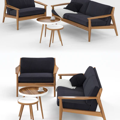 Scandinavian sofa and chair — Вид 2