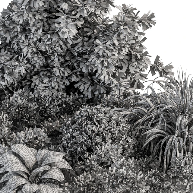 Garden set ivy and Bush - Garden Set 20 — Descargar