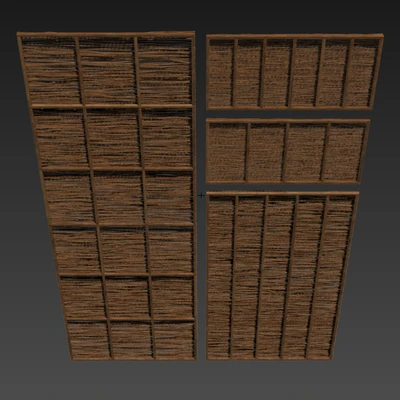 Ceiling thin branch crooked n1 / Потолок из тонких кривых веток №1 — Вид 7