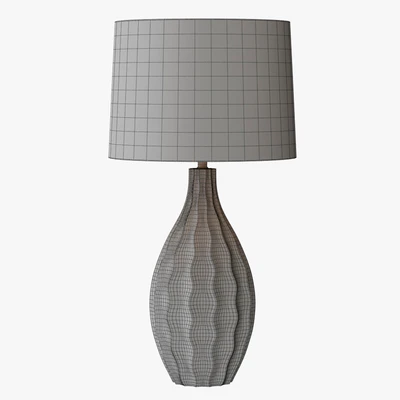 Otranto Ivory Crackle Table Lamp — Ver 3