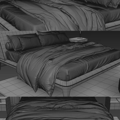 Poliform Kelly Imbottito Bed — Ver 3