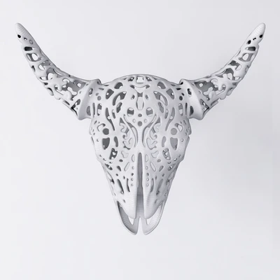 Buffalo 3D Skull Tallado — Ver 3