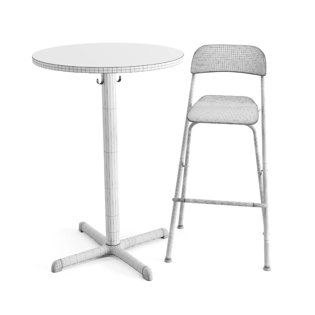 Setensele Franklin bar table and chair — Descargar
