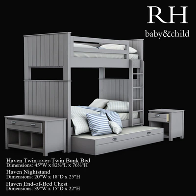 Haven Twin-over-Twin Bunk Bed — Descargar