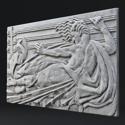 Art Deco Bas Relief — Ver 2