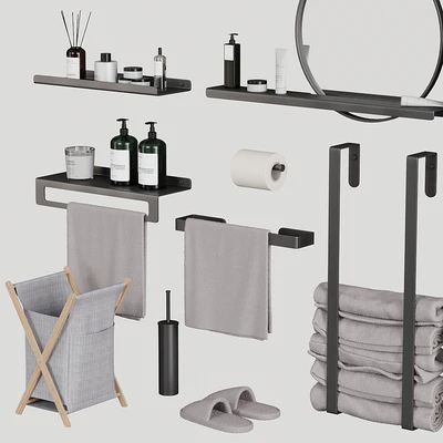 Bathroom and toilet accessories set — Ver 4