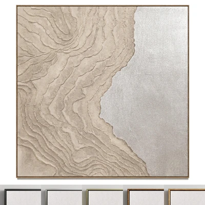 Plaster two square photo frames 34 — Вид 1