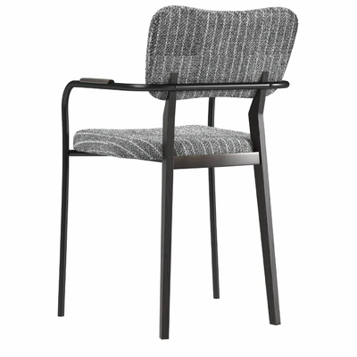 Klee Gray Bouclé Dining Chair — Ver 3