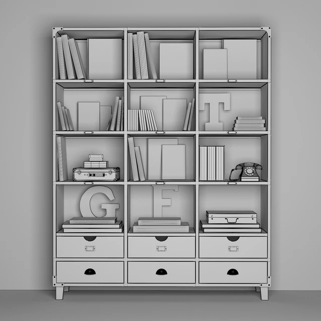 Bookcase Edison — Descargar