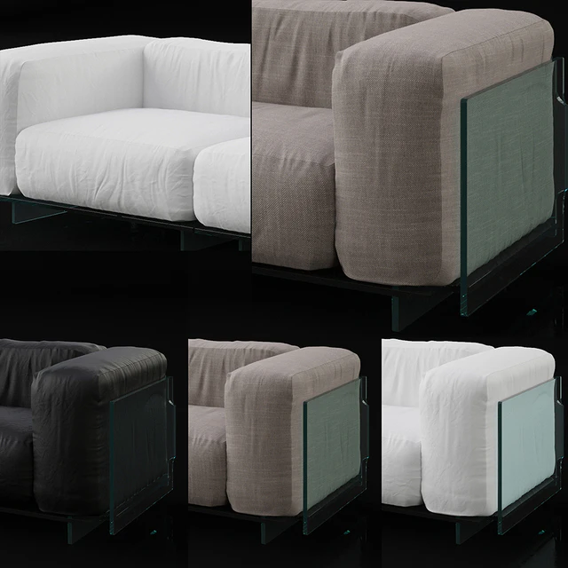 Glas Italia Crystal Lounge sofa — Descargar