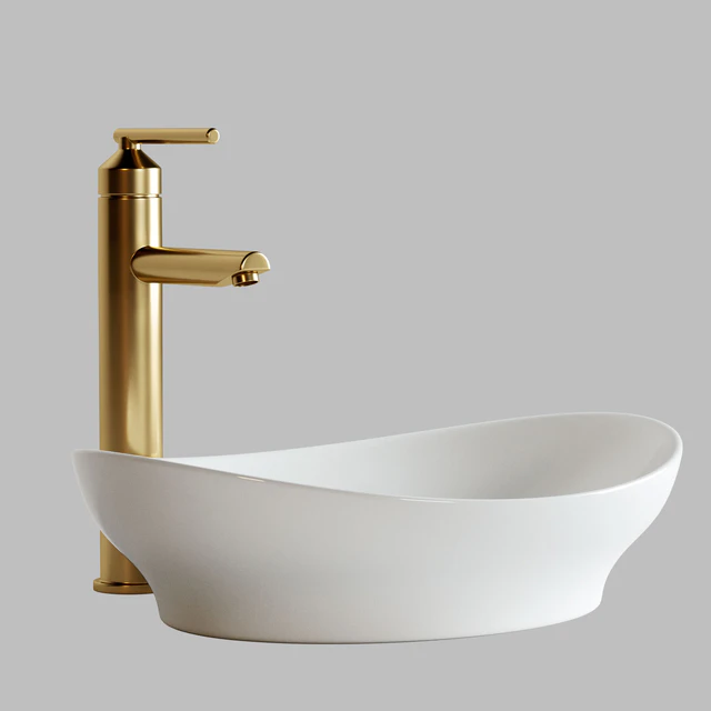 Valor oval porcelain vessel sink — Descargar