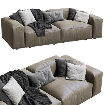 livingdivani Leather SOFA Extra Wall — Ver 1