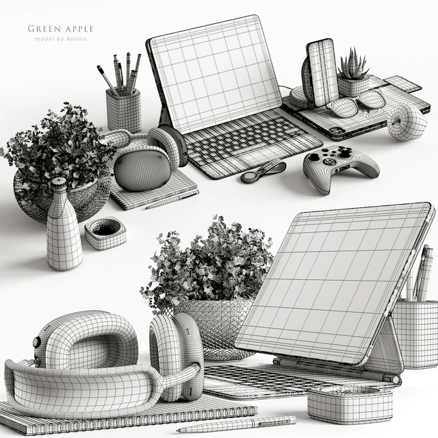 Workspace green apple — Descargar