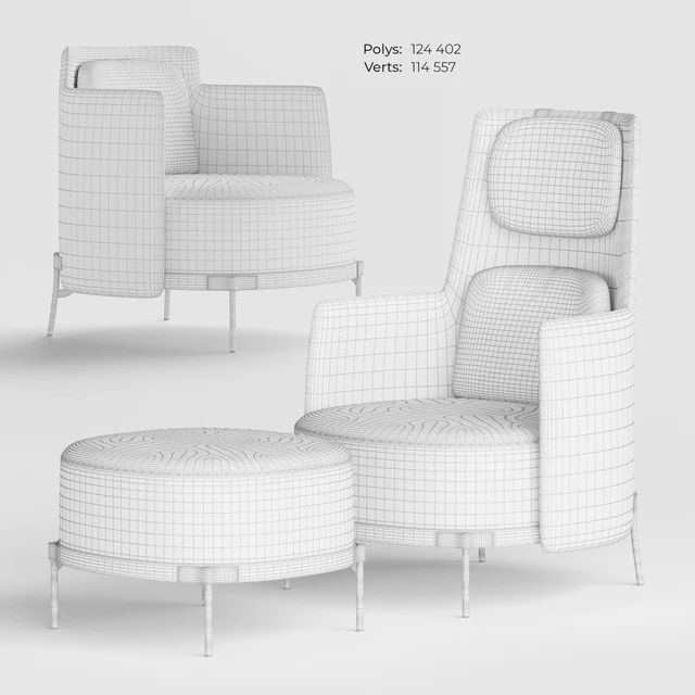 Minotti TAPE Armchairs — Descargar