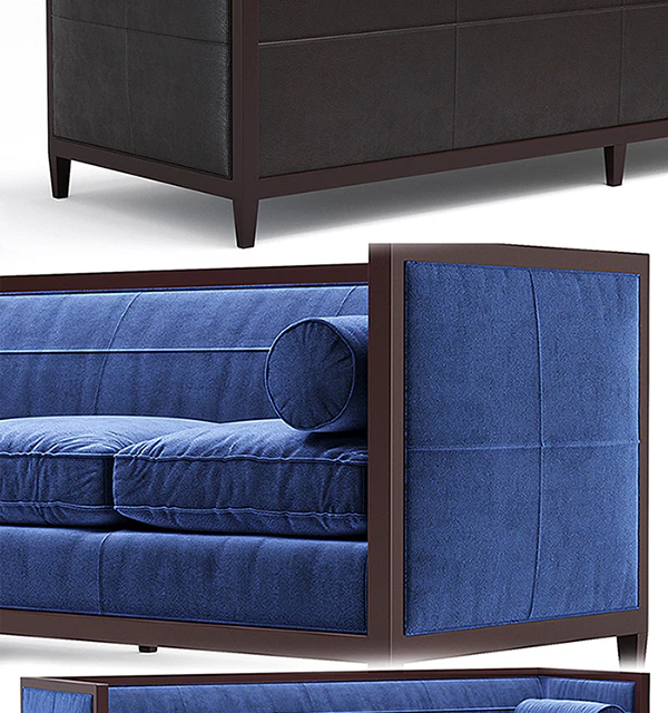Baker Archetype Wood Banded Sofa No. 6370-98 — Descargar
