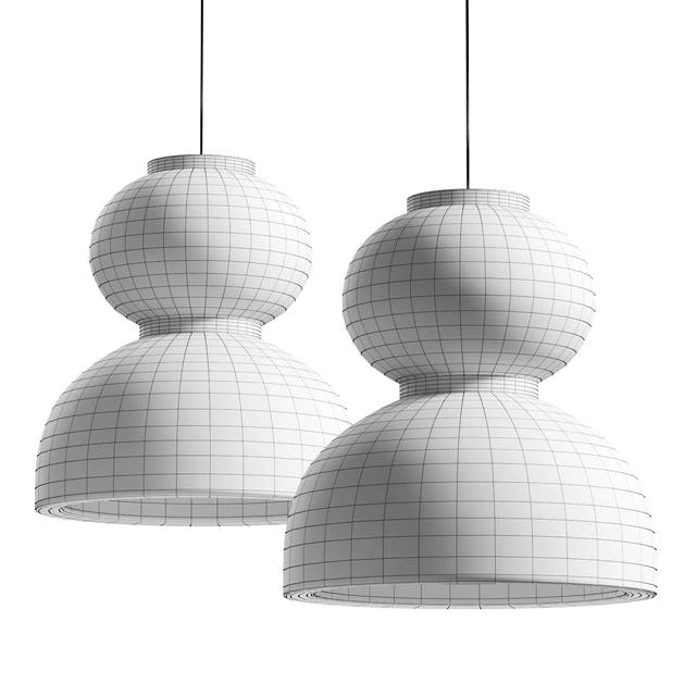 Japandi Lantern Shaped Pendant Light — Descargar
