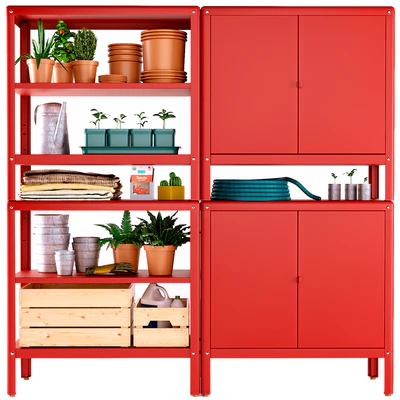KOLBJORN Bookcase with 2 cabinets | IKEA — View 1