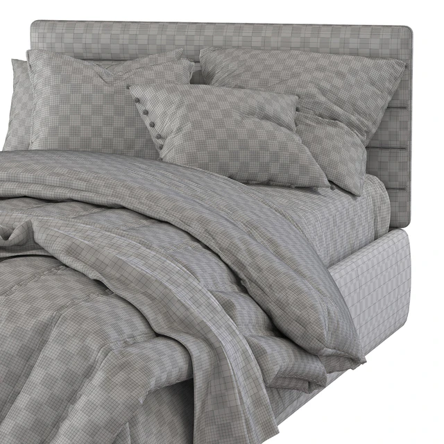 Кровать Pfeiffer Upholstered Bed 4 — Скачать