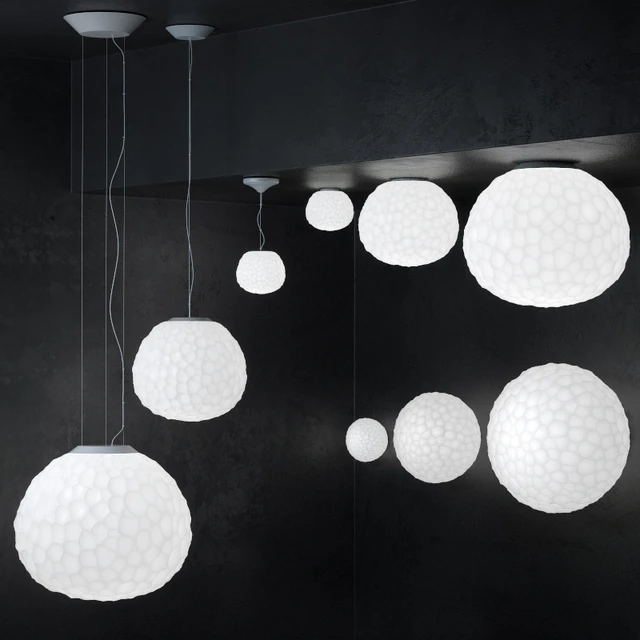 Meteorite lamp - suspension and wall collection — Скачать