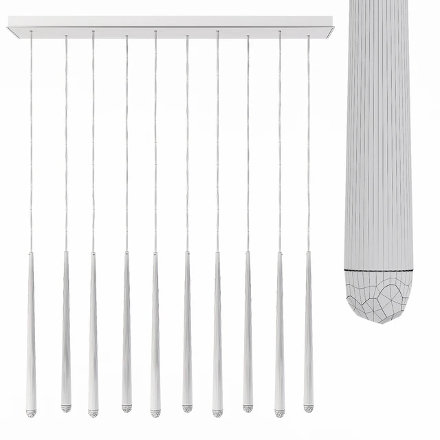 Restoration Hardware AQUITAINE LINEAR CHANDELIER 48 Black — Скачать