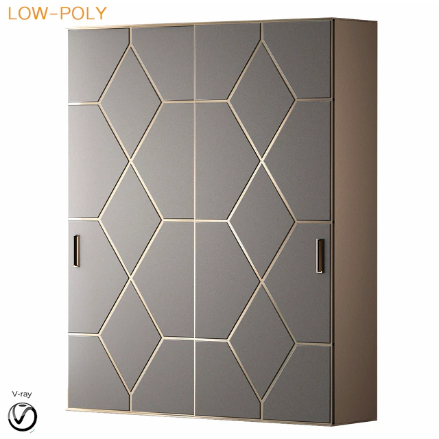 Wardrobe art deco (low poly) — Descargar