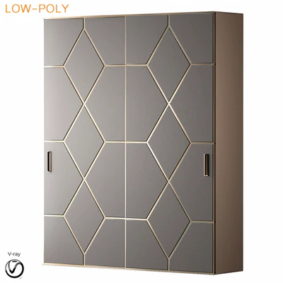 Wardrobe art deco (low poly) — Descargar