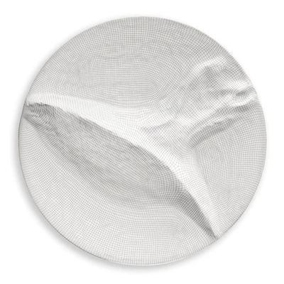 Round Wall panel Windhover Metal Plaster — Вид 3
