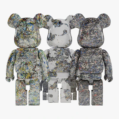 Bearbrick / Jackson Pollock — Ver 4