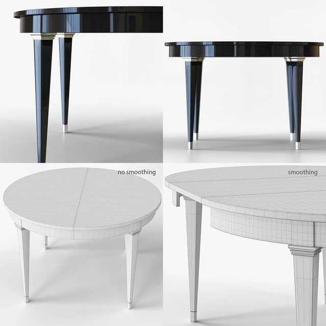 Round dining table in art deco style. — Descargar